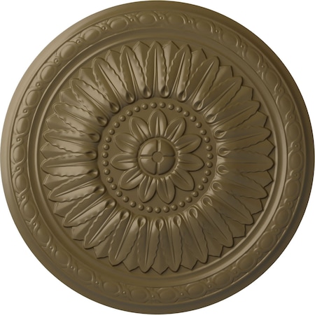Temple Ceiling Medallion (Fits Canopies up to 9 1/4"), Hand-Painted Mississippi Mud, 24"OD x 1 5/8"P
